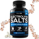 Polyfit elektrolytsalte - 100 saltpiller - Elektrolyter Udskiftningssalttabletter til løbere - Supplement til hurtig hydrering, nyttiggørelse og udholdenhed