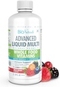 Bio Naturals Flydende Hel Mad Multivitamin til mænd og kvinder med over 100 Ingredienser - Superfood, Omegas, Økologiske Ekstrakter - 100% Vegan - 32 oz