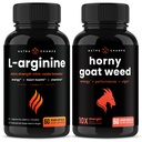 NutraChamps L- arginin kapsler og liderlig ged Weed Kapsler 2 Pack Bundle