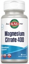 KAL Magnesium Citrate 400mg, Magnesium supplement til sund muskelfunktion, afslapning, nerve og cirkulation support, hurtig opløsning ActivTabs, Vegan, Gluten Free, 30 Servere, 60 tabletter