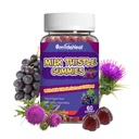 Mælk Thistle Gummies, Milk Thistle Extract 1000mg, Lever Detox, Antioxidant Support, Non- GMO, Non- Gluten, Vegan, Milk Thistle Supplement, 60 Greve