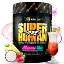 LEONA LION Superhuman Pre Workout Powder, Beta Alanine, L- Taurine & Tri- Source Coffein for Sustained Energy & Focus, Nitric Oxide & Citrulline for Pump (21 Servere, Miami Vice)