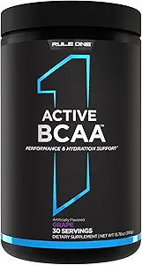 Regel 1 Active BCAA - Performance, Hydration, og Inddrivelse Support med 5g BCAAs + Electrolytes, L- Glutamin, og Citrulline (30 Serveringer, Grape)