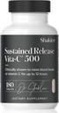 Shaklee - Sustained Release Vita- C ® 500mg - Højpotens Cellular og immunforsvar Formel med Proprietary Sustained- Release System - omfatter Rose Hips og Bioflavonoid Blend - 180 tabletter