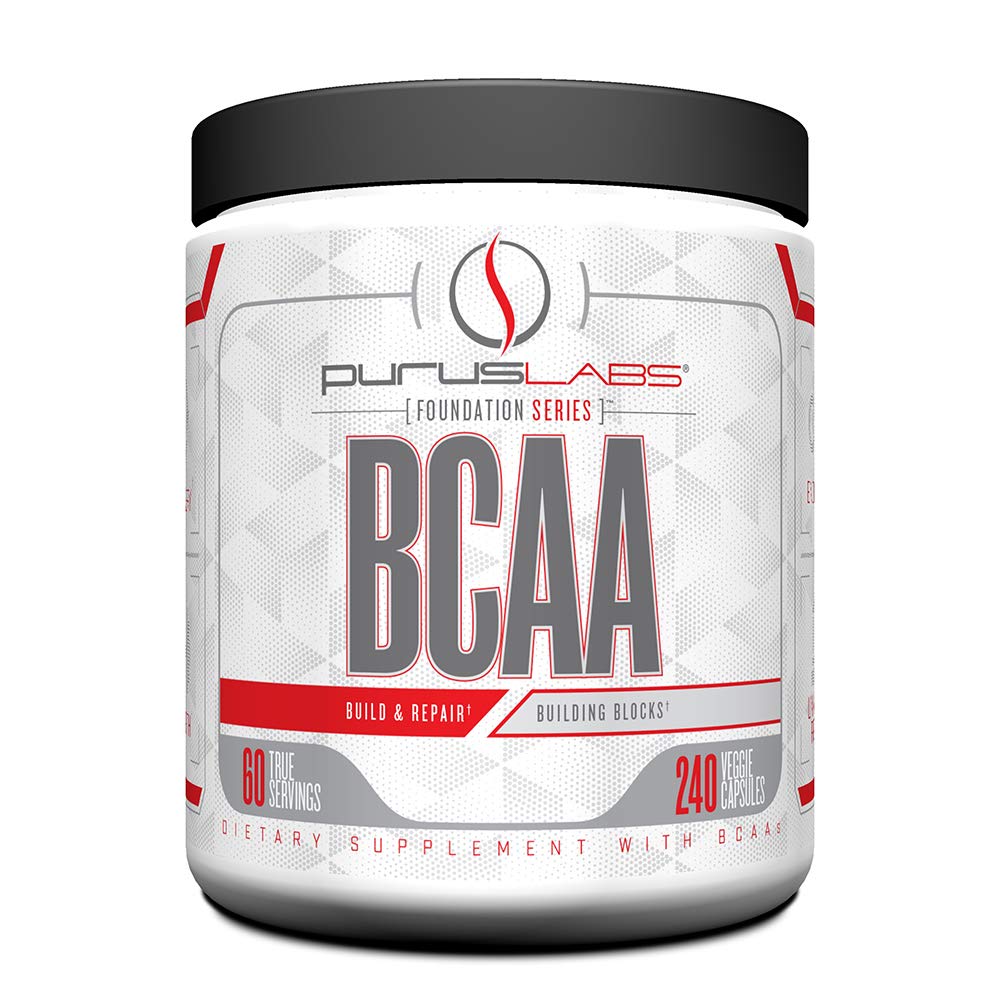 BCAA Kapsler af Purus Labs Foundation Series Note 124; 2: 1: 1: 1 Leucin, Valine, Isoleucin Dex124; til inddrivelse, Endurance, Styrke og Muscle Building
