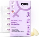 Pure Woman Pause- Menot Menopause Relief Vaginal supppositions - Vaginal Moisturizer for menopausale kvinder - Vitamin E & Hyaluronic Acid Vaginal supppositions for tørhed, Hot Flash & Night Sweat