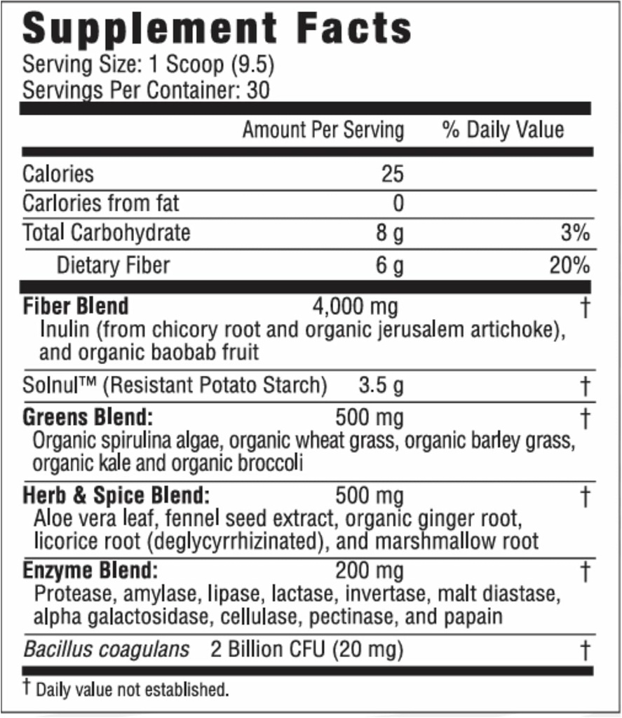 Grønne Superfood Powder med Probiotika & Prebiotika - Super Green Powder, Smoothie & Juice Mix Powder - fordøjelsessygdomme, immunforsvar & regularitet Support - Mango, Ananas