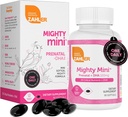 Zahler Mighty Mini prenatal Vitamin med DHA & Folate - Certificeret Kosher - Alle naturlige prenatale vitaminer - Multivitamin til gravide kvinder - 19 prenatale vitaminer herunder folinsyre (90 Softgels)