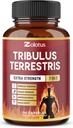 Tribulus Terrestris Kapsler med Ashwagndha, Panax Ginseng, Saw Palmetto, Maca, Shilajit - 90 Kapsler - 3 Måneders Tilgang