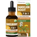 Mælkebøtte Root Extract Drops, Diente de Leon Organico Hierba, Mælkebøtte Supplement Formel w / Milk Thistle Gurkemeje til Detox Rense, fordøjelse og immunforsvar, Alkoholfri tinktur. 2oz