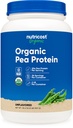 Nutricost Organic Pea Protein Isolate Powder (2LBS) - Unflavored, Certified USDA Organic, Protein from Plants, Vegetarisk Friendly, Gluten Free, Non- GMO