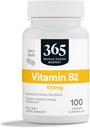 365 Af hele fødevarer marked, vitamin B2, 100Mg, 100 vegetabilske kapsler