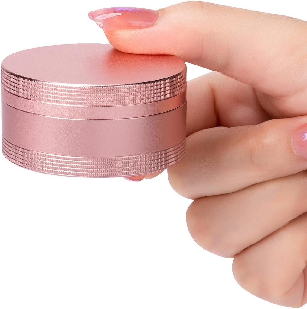 Bærbar Pill Box Pill sag Daglig - Vandtæt enkelt metal Pill Container til Pocket Purse, Aluminium Alloy Round Daglig Medicin Organizer til at holde vitaminer, fiskeolie, Medicin Medium størrelse