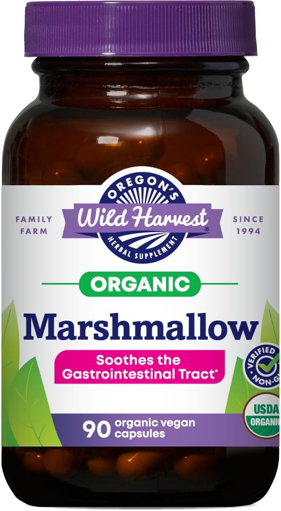 Oregon 's Wild Harvest Marshmallow Organic Herbal Supplement, 90 Greve
