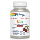 SOLARAY Childrens Vitamin & Minerals Complete Multivitamin for Kids Great Black Cherry Flavor (076280047974) (60 Chews, 30 Serv)