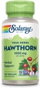 SOLARAY Hawthorn Berry Capsules 1050 mg - Lindrende urtestøtte - Hawthorne Berry supplement til total wellness support - hele Berry, Vegan, non-GMO, 60 dages garanti, 50 Servere, 100 VegCaps