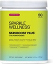 Sparkle Wellness VERISOL Bioactive Hydrolyzed Collagen Peptider Dex124; Collagen Powder med C-vitamin & Hyaluronsyre til hår, hud, og negl sundhed Dex124; Skin Boost Plus (blandet berry) [50- Serves]