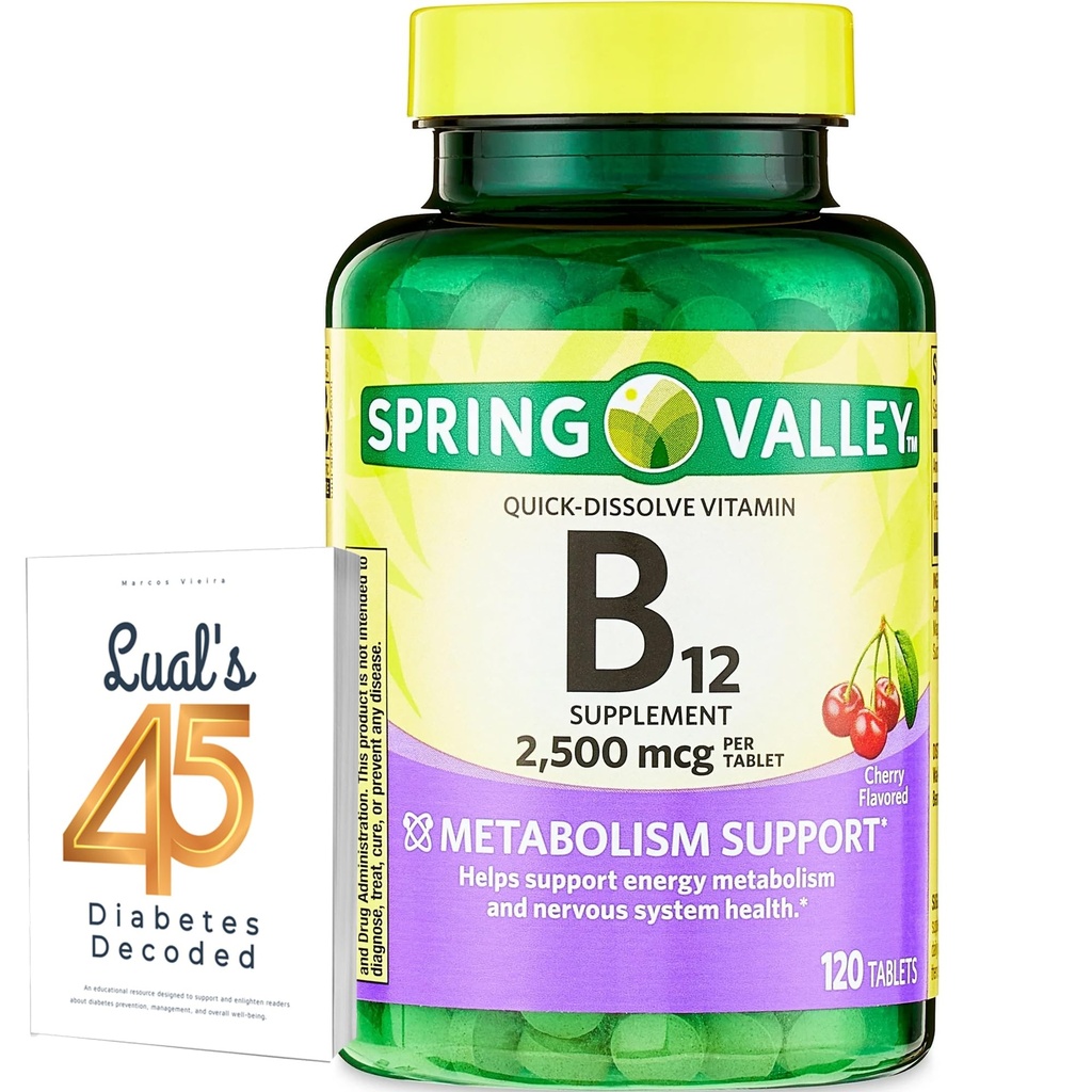 Forår Valley Vitamin B12 Quick- Dissoll Tablets Diabetic Supplement