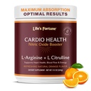 Livets Fortune 5000mg L- Arginin Supplement Powder & 1000mg L- Citrullin, High Potency Nitric Oxide Health Booster, Endurance, Workout Performance, Natural Orange Flavor (20 Servere)