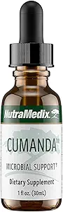 Nutramedicinsk Cumanda Liquid Immunitet Support - Herbal Tincture to Promote Microbial, Gutestive & Sundhed for kvinder & mænd - Lavet med Huacapurana Tree Bark Extract (1oz / 30ml)