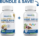 Natural Cure Labs Bundle: Extra Strength Monolaurin 800mg + immunstøtte