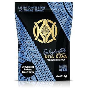 Dehydreret Instant Kava - 100% Dehydreret Instant Green Fijian Kava Root Powder, 4 oz (113g)