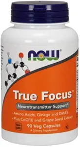 True Focus, 90 Veg caps by Now Foods (pakke med 6