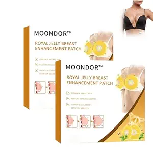 MOONDOR Royal Jelly Breast Enhancement Patch - Natural, Breathable, og nærende Firming Patch til kvinder (2Pack)