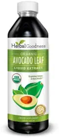 Avocado Leaf Extract Liquid Supplement - Avocado Frugt, Hoja de Aguacate, Avocado blade til vitaminer, kostfibre, hud & immunforsvar, fordøjelsessygdomme - 12oz Herbal Goodness