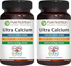 Pure Nutrition Ultra Calcium 1000mg med VIT D3 + K2