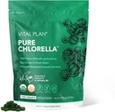Vital Plan Pure Chlorella Tablets - Sun Grown Chlorella Pyrenoidosa Supplement af Dr. Bill Rawls w / Broken Cell Wall - Organic Chlorophyll w / Chlorophyll, Cracked Cell Wall & No Fillers (1000 Tabs)