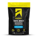 Aduct 100% Whey Protein Powder - Post Workout Whey Protein Isolate, Zero Kunstig Artificial Artificial Flavors & Sweeteners, Gluten Free, 5.5g BCAA, 2.6g Leucin, Unflavored 2 LB