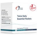 Design for sundhed to gange dagligt Essentielle Pakker - Daglige Multivitamin Pakker med immunforsvar Vitamin D + Zink - Calcium + Magnesiumkapsler - OmegAvail Fish Oil (60 Individuelle Pakker)