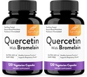 Sandhus Quercetin med bromelain Vegetarian Capsules Supplements 120 Count (pakke med 2)