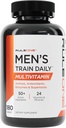 Regel 1 R1 Men 's Train Daily - 180 Tabletter - Sport Multivitamin med Aminos, Antioxidanter, Enzymes & Superfoods - 60 Servere