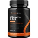 Høj Absorption ADK Vitamin Supplement - Vegan Vitamin D3 K2 MK7 & A til Calcium Regulering Plus Knoglehjerte Thyroid & immunforsvar - Vitamin ADK med 5000IE D3 Non GMO & Gluten Free (2 måneder)
