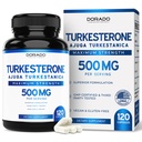 Turkesterone Supplement 500mg (120 kapsler) - Stamina, Drive, Atletisk Performance & Muscle Mass - (Ajuga Turkestanica Std. til 10% Turkesterone) (svarende til Ecdysterone) - Non-GMO & Vegan kapsler