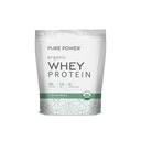 Dr. Mercola Pure Power Organic Whey Protein - 20 g Protein - Understøtter muskelvækst & energi - Græs- Fed Whey koncentrat - 15 Servere (20.60 oz) - Original