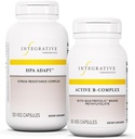 Integrativ terapi Bundle med Aktiv B- Complex, 60 Kapsler & HPA Adapt, 120 Vegan Kapsler - Aktiv B- Complex til støtte Energi Metabolisme - HPA Adapt til støtte Sund Stress Response