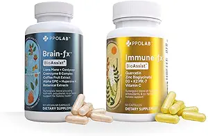 BioAssist ® Brain- Fx Nootrop Energizing Mind Memory Focus Brain Support, og Immun Support, Pulmonal Lung Supplement, Clean Certified ®, Non- GMO