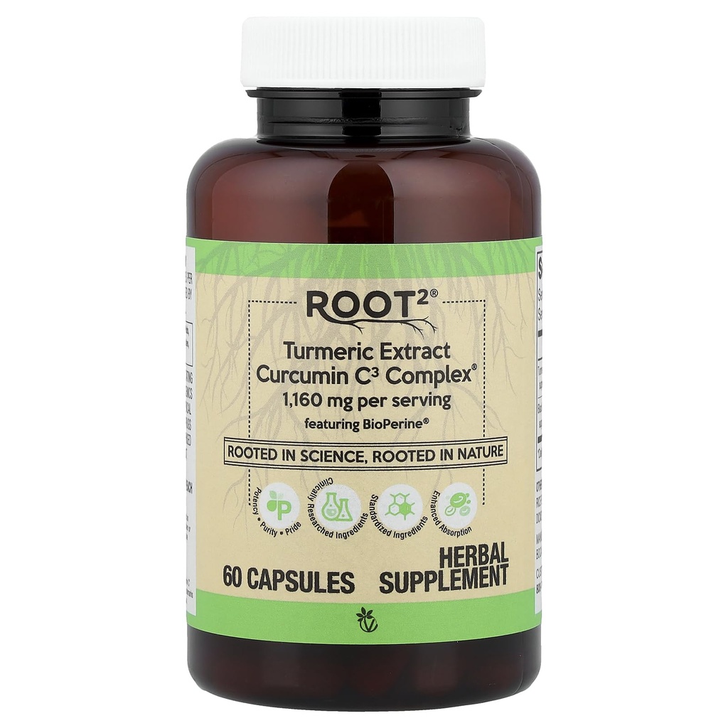 Vitacost gurkemeje Extract Curcumin C3 Complex with Bioperine - 1,160 mg per servering - 60 kapsler