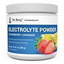 Dr. Berg Zero Sugar Hydration Keto Electrolyte Powder - Forbedret w / 1000 mg kalium & Real Pink Himalayan Salt (IKKE bordsalt) - Jordbær Lemonade Hydration Drink Supplement - 50 Servering