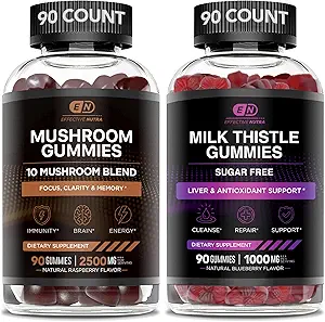 EFFEKTIV NUTRA Mushroom Gummies & Milk Thistle Gummies