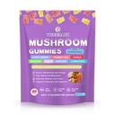 Mushroom Supplement Gummies med Ashwagandha og Lions Mane, Maitake, Tyrkiet Hale, Reishi, Chaga, Shiitake, Cordyceps Nootrop Brain Supplement for fokus, hukommelse, immunforsvar, støtte og stress Relief