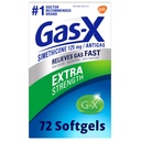 Gas- X Extra Strength Gas Relief Softels med Simeticone 125 mg til Bloating Relief - 72 Tæl