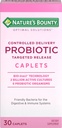 Naturens Bounty Probiotic, Kontrolleret Levering Kosttilskud, Understøtter fordøjelse, Intestinal og immunsundhed, 30 Caplets, 30 Total Servering