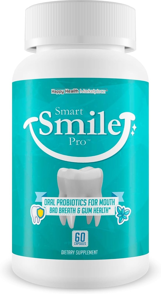 Smart Smile Pro - vores bedste orale probiotika til tænder og tandgummi - Oral dental probiotika - Probiotika til tænder sundhed supplement - Oral probiotiske tænder supplement - Probiotiske tænder vitaminer kosttilskud