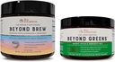 Live Bevidsthed hinsides grønne & hinsides bryg-124; Lækre grønne pulver til bloating + champignon Superfood kaffe alternativ koffein fri