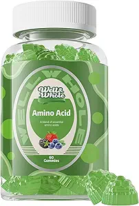 Godt & hele Essential Aminosyrer Supplement Gummies - 9-in-1 EAA Gummies for kvinder & mænd, Energi & Muscle Recovery Support - Aminosyrer supplement, blandet berry, 30 Servering