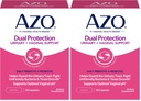 AZO Dual Protection Measures 124; Urinary + Vaginal Support * Measurement 124; Prebiotic Plus Clinical Proven Women 's Probiotic Measurement 124; Starter arbejder inden for 24 Timer Measurement 124; Non- GMO Measurement 124; 30 Greve (pakke med 2)